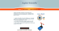 Desktop Screenshot of jupiterscientific.com.au