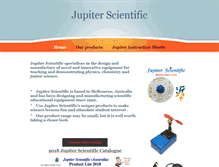 Tablet Screenshot of jupiterscientific.com.au